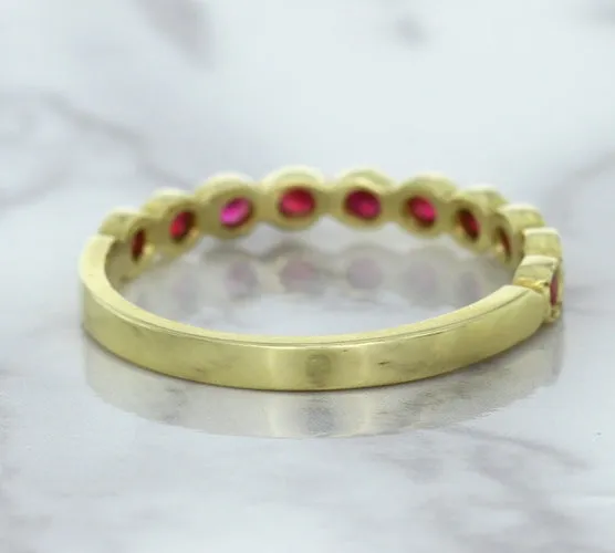 0.30ctw Round Ruby Ring in 14K Yellow Gold