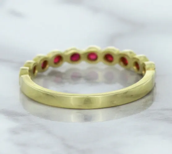 0.30ctw Round Ruby Ring in 14K Yellow Gold