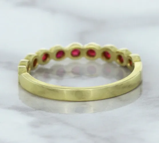 0.30ctw Round Ruby Ring in 14K Yellow Gold