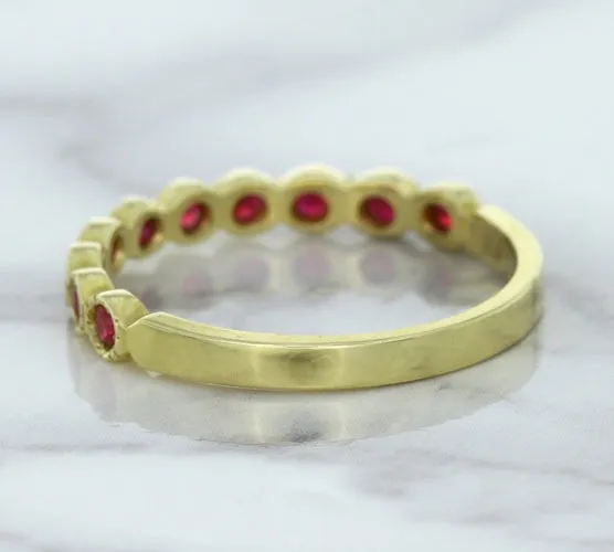 0.30ctw Round Ruby Ring in 14K Yellow Gold