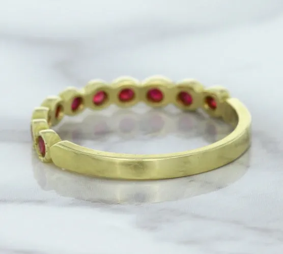 0.30ctw Round Ruby Ring in 14K Yellow Gold