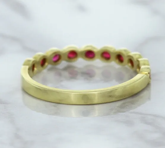0.30ctw Round Ruby Ring in 14K Yellow Gold