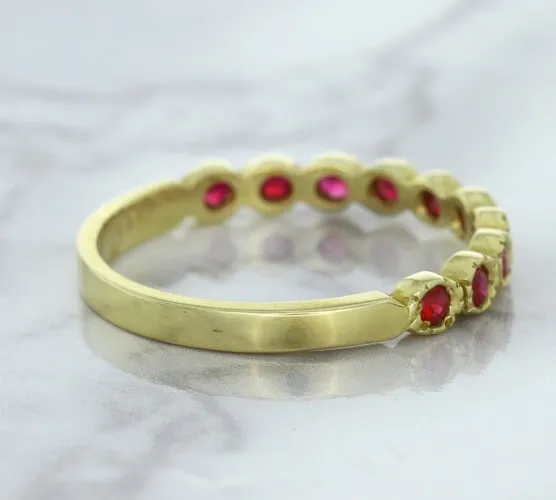 0.30ctw Round Ruby Ring in 14K Yellow Gold