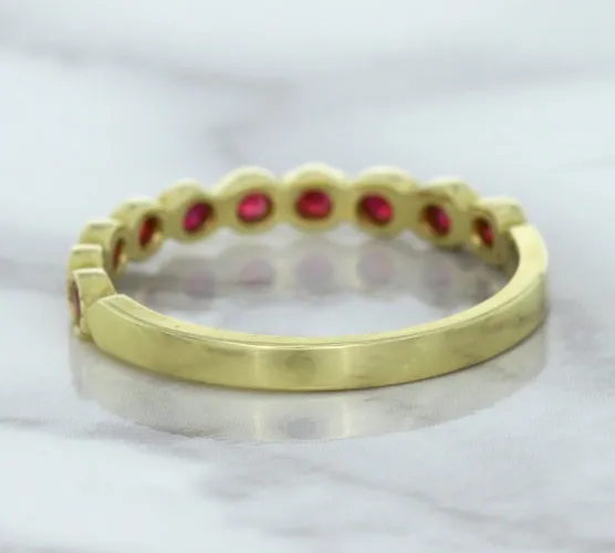 0.30ctw Round Ruby Ring in 14K Yellow Gold