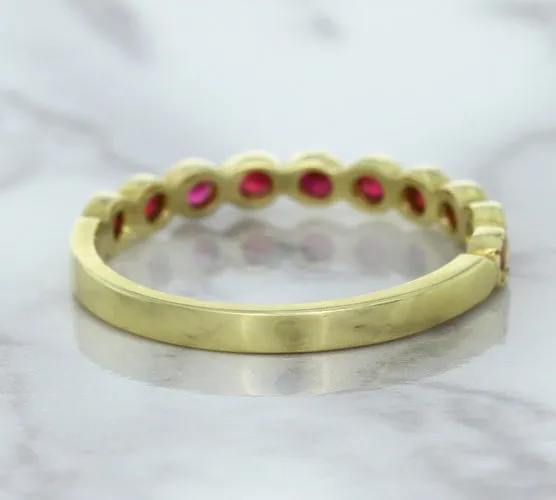 0.30ctw Round Ruby Ring in 14K Yellow Gold