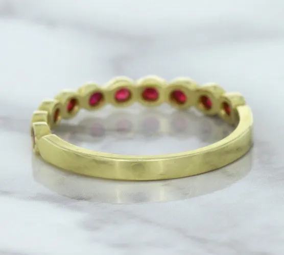 0.30ctw Round Ruby Ring in 14K Yellow Gold
