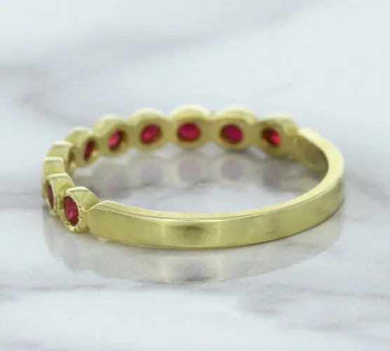 0.30ctw Round Ruby Ring in 14K Yellow Gold