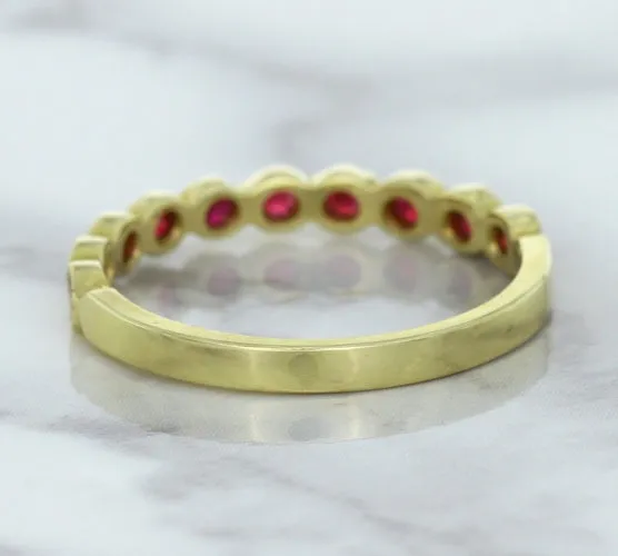 0.30ctw Round Ruby Ring in 14K Yellow Gold