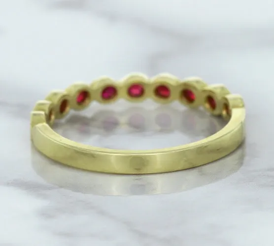 0.30ctw Round Ruby Ring in 14K Yellow Gold