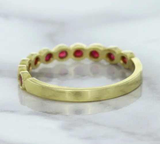 0.30ctw Round Ruby Ring in 14K Yellow Gold