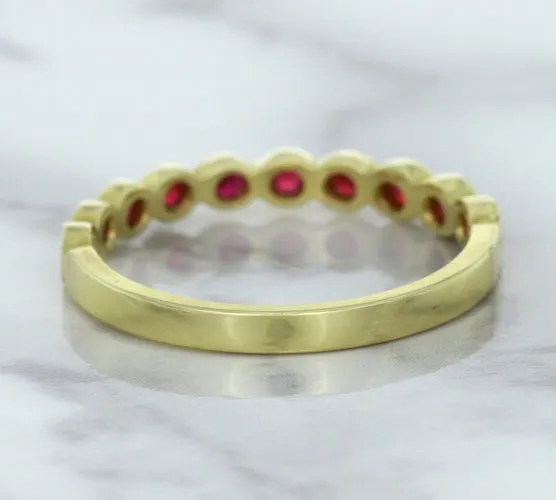 0.30ctw Round Ruby Ring in 14K Yellow Gold