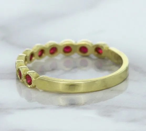 0.30ctw Round Ruby Ring in 14K Yellow Gold