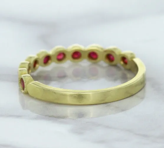 0.30ctw Round Ruby Ring in 14K Yellow Gold