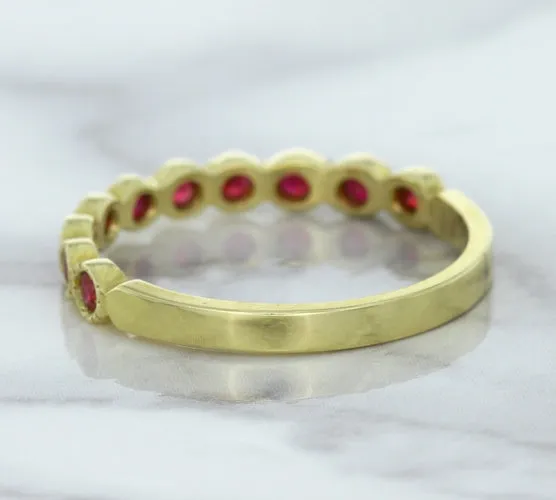 0.30ctw Round Ruby Ring in 14K Yellow Gold