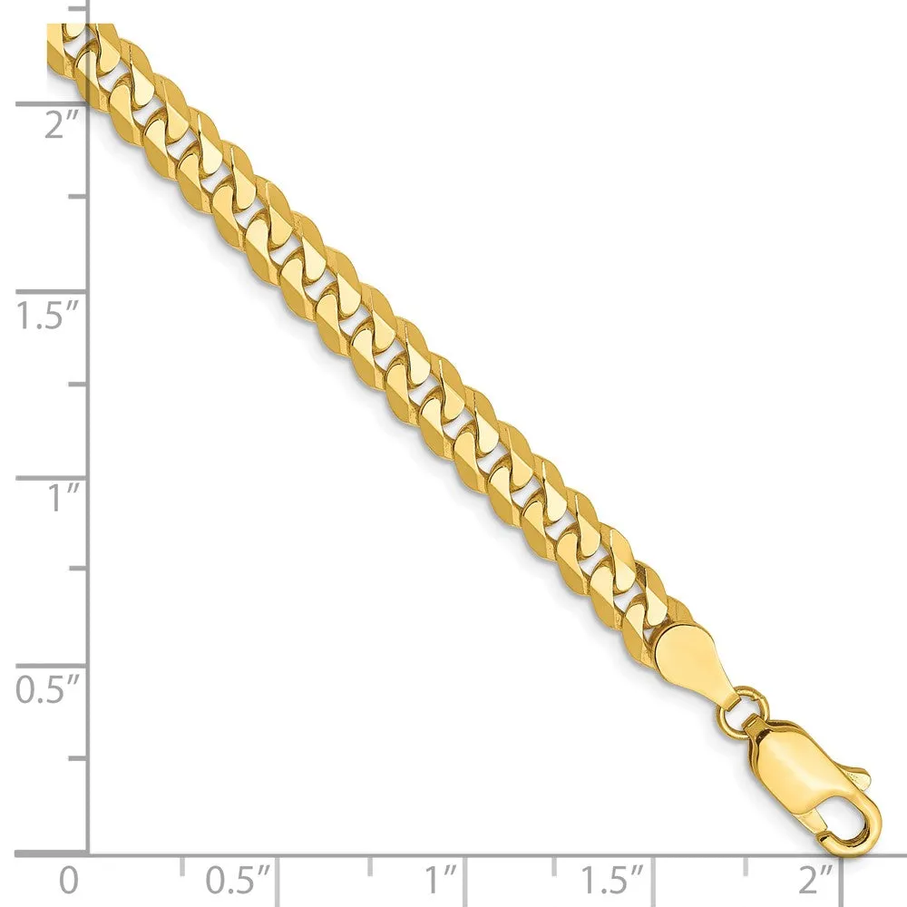 10K 4.6mm Flat Beveled Curb Chain