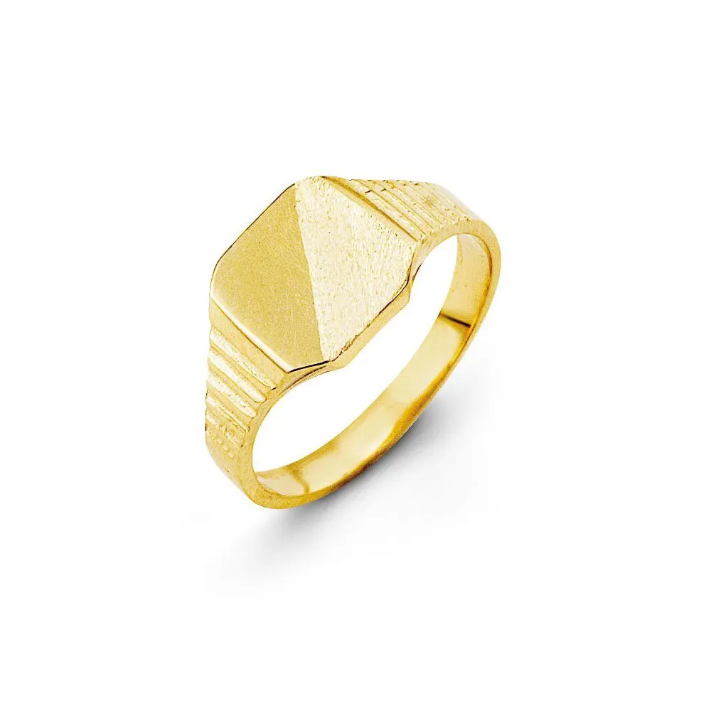 10K Yellow Gold Baby Signet Ring