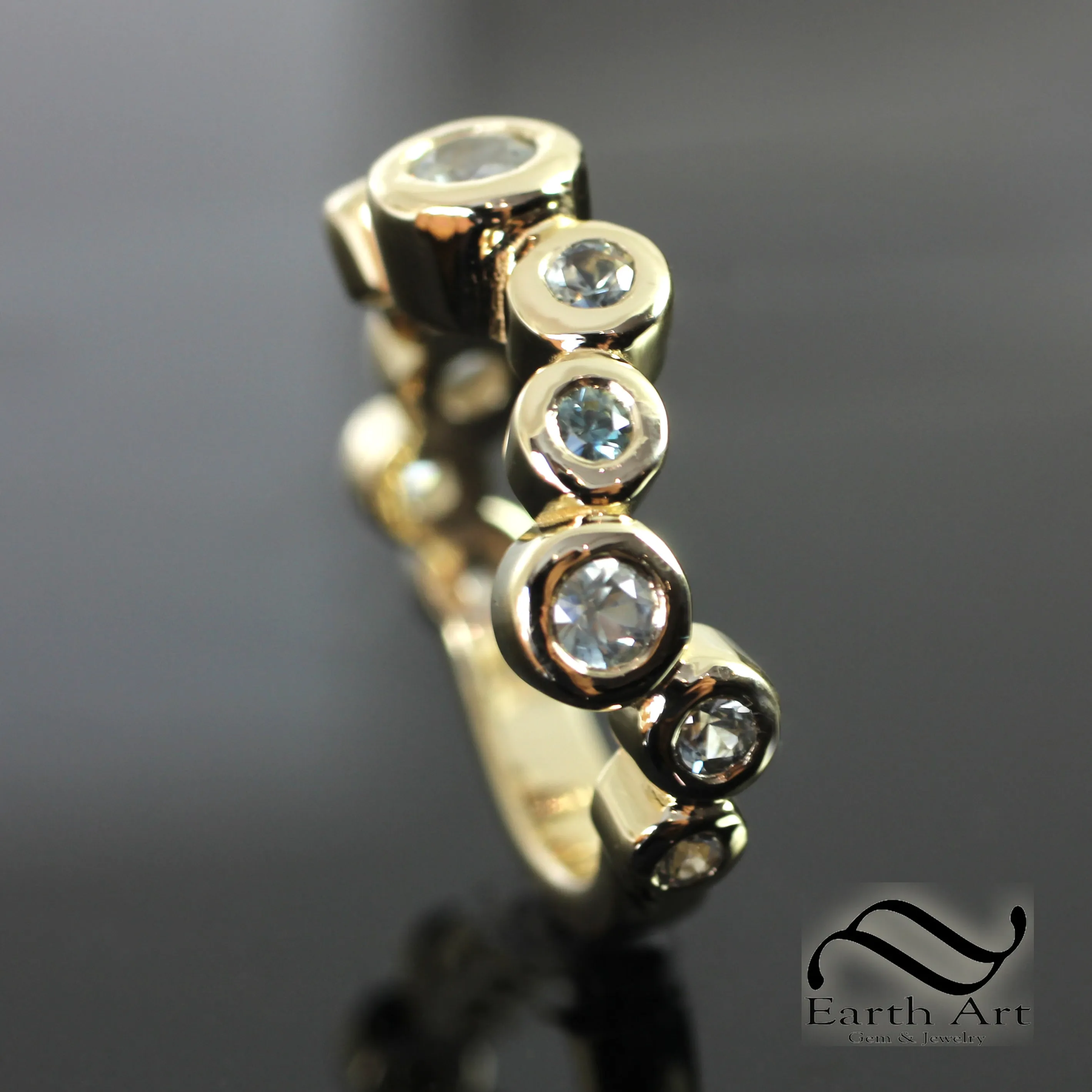 11 Stone Montana Sapphire Band
