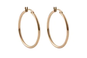 1.18" GOLD VALENTANO HOOP EARRING