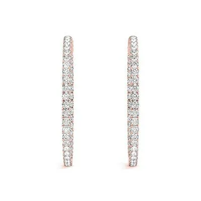 1/3 of a Carat Hoop Earrings