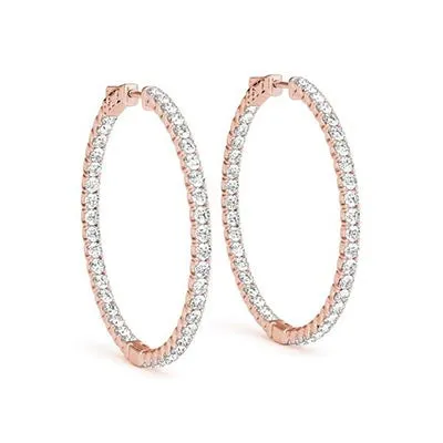 1/3 of a Carat Hoop Earrings