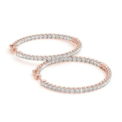 1/3 of a Carat Hoop Earrings