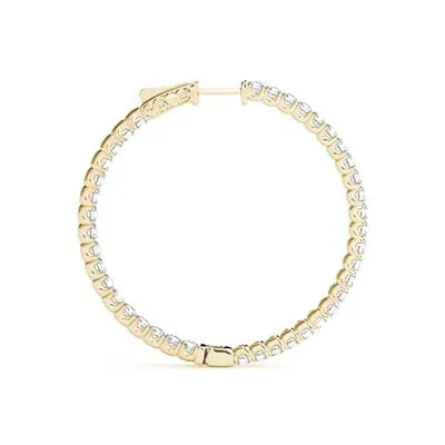 1/3 of a Carat Hoop Earrings