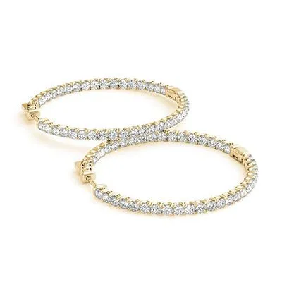 1/3 of a Carat Hoop Earrings