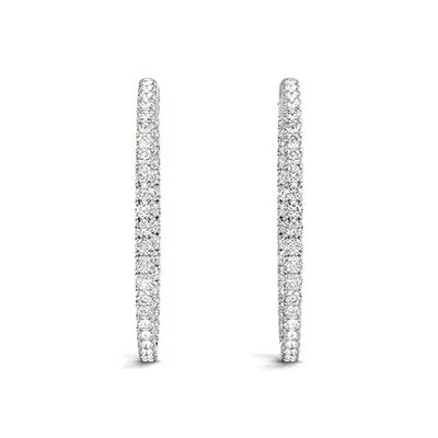 1/3 of a Carat Hoop Earrings