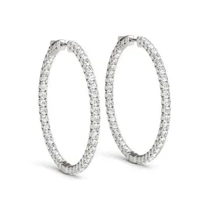 1/3 of a Carat Hoop Earrings