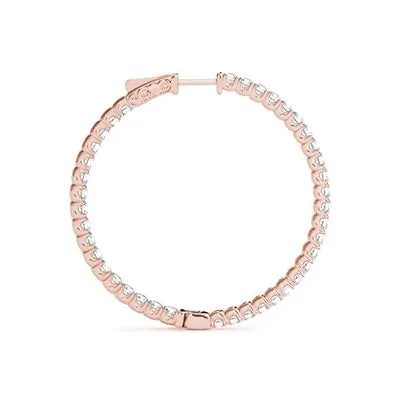 1/3 of a Carat Hoop Earrings