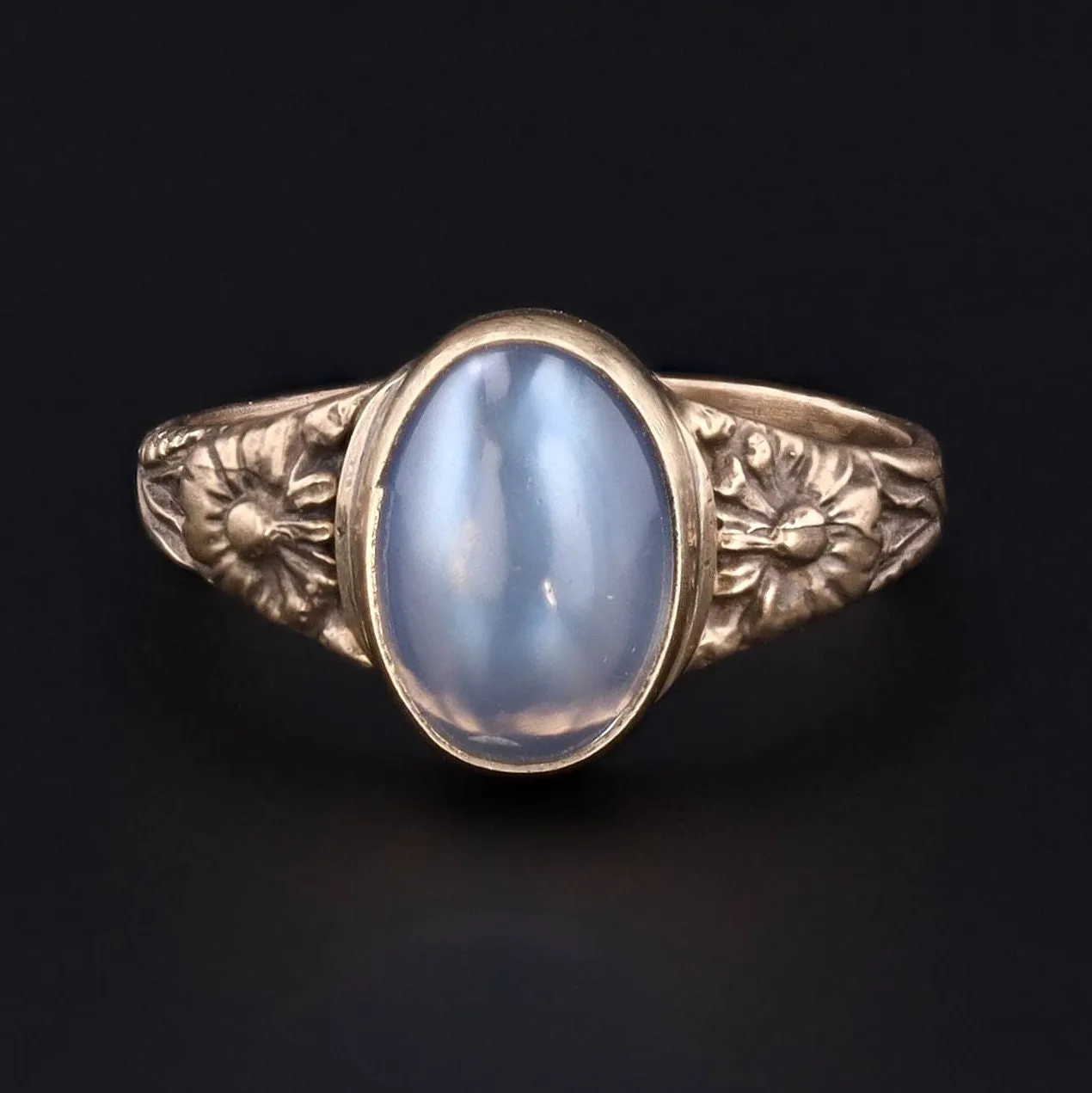 14k Gold & Moonstone Ring | Moonstone Ring