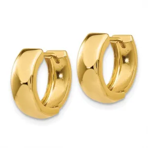 14k Gold Hinged Hoop Earrings 12mm