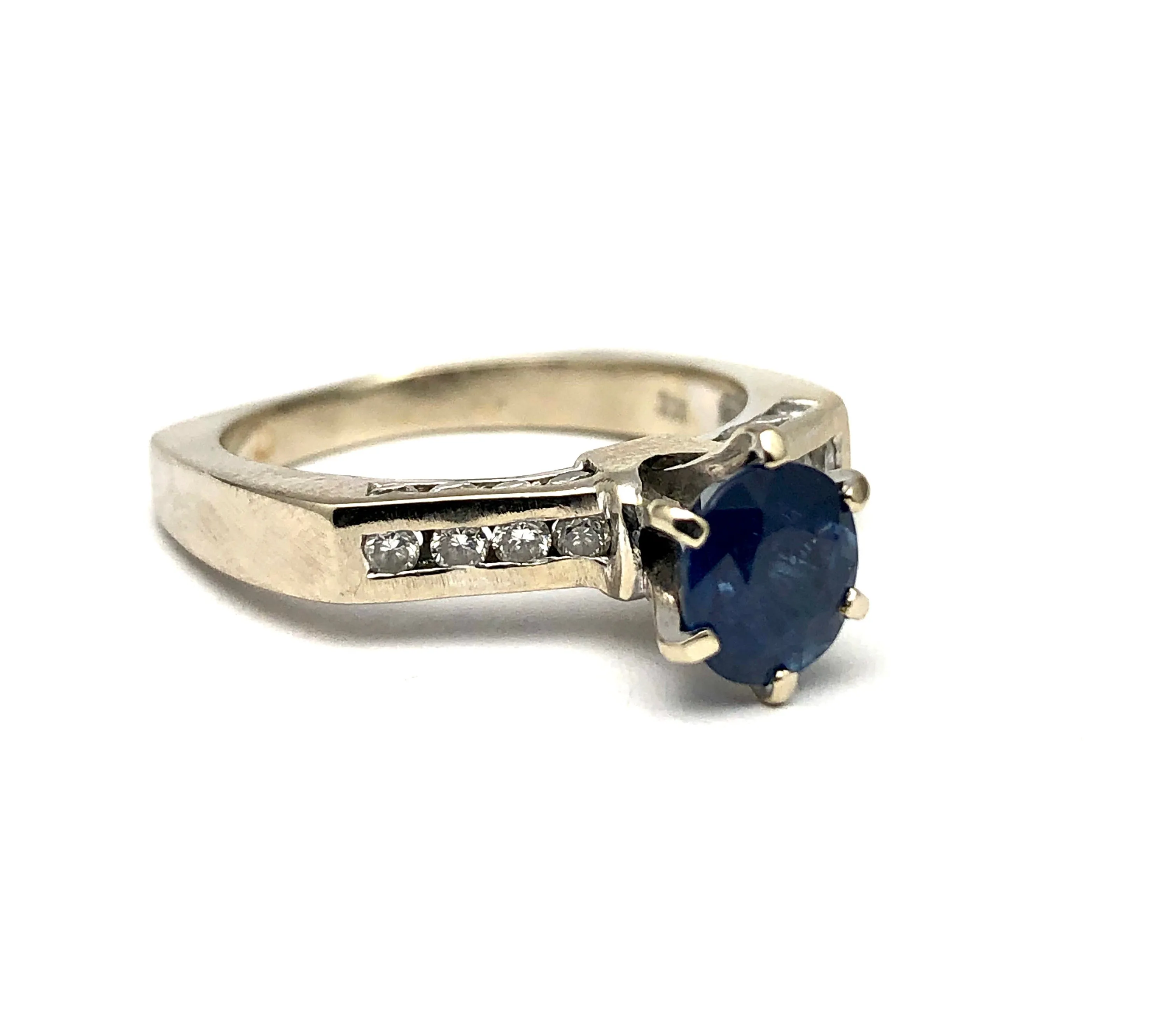 14k Sapphire and Diamond Ring