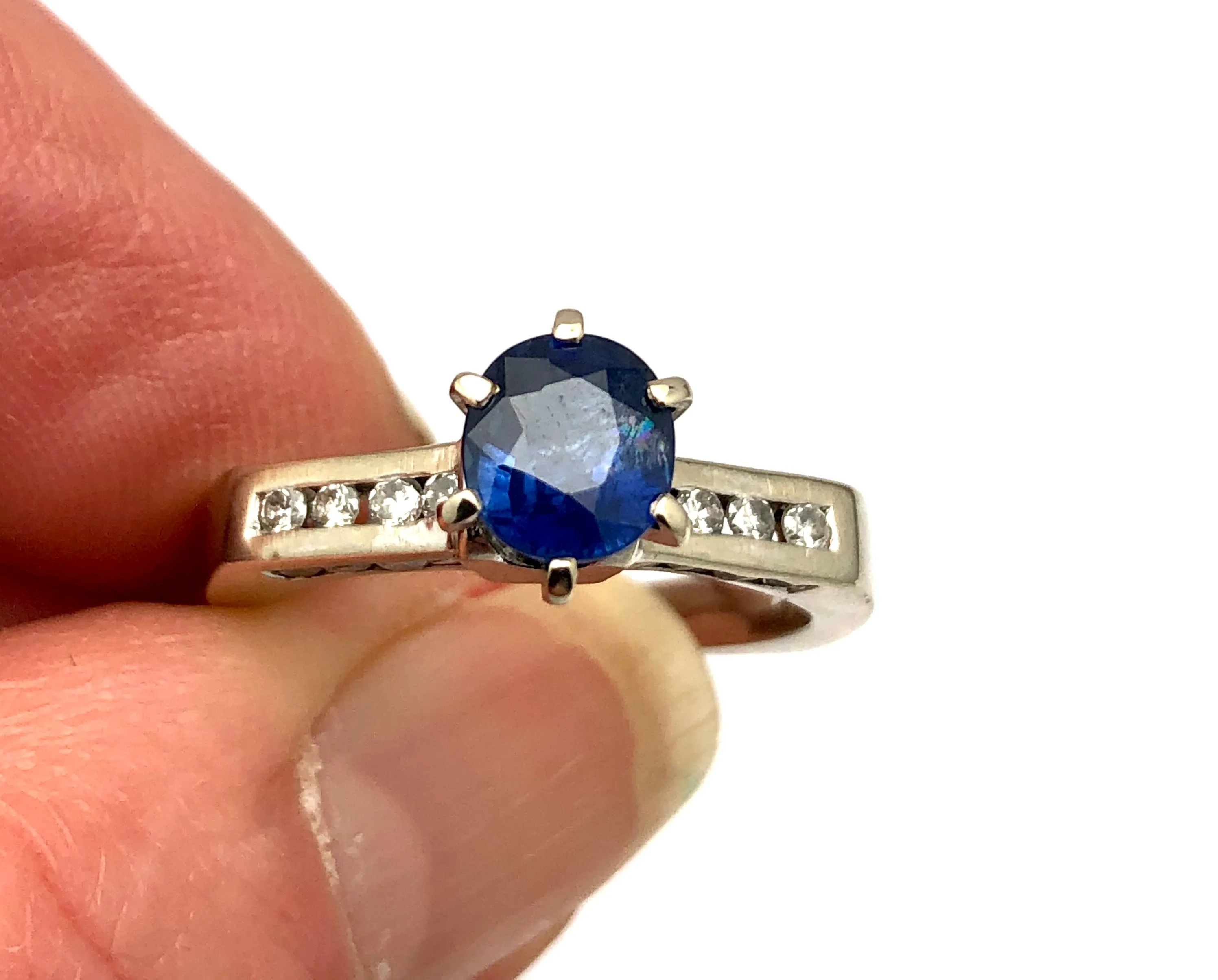 14k Sapphire and Diamond Ring