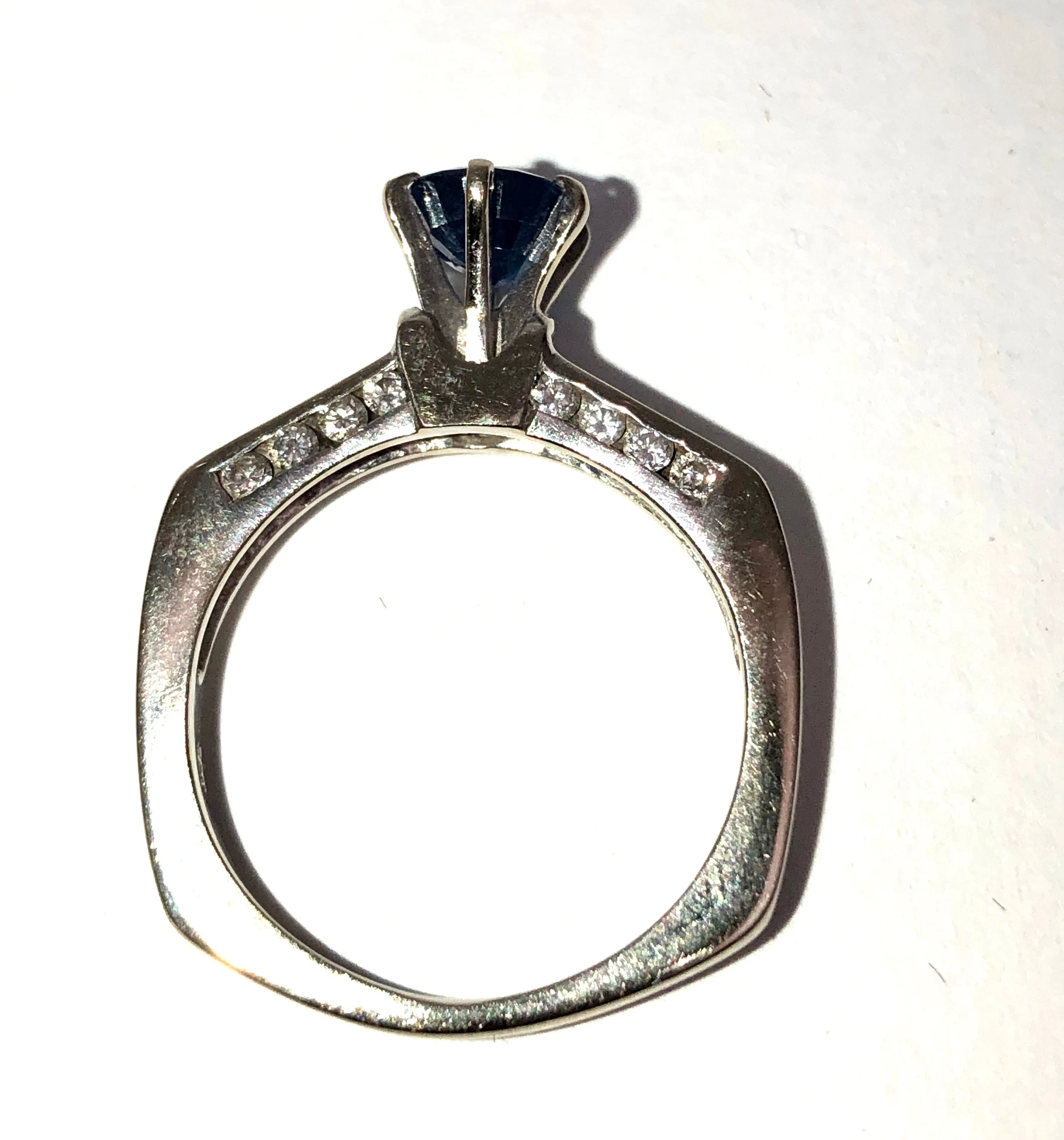 14k Sapphire and Diamond Ring