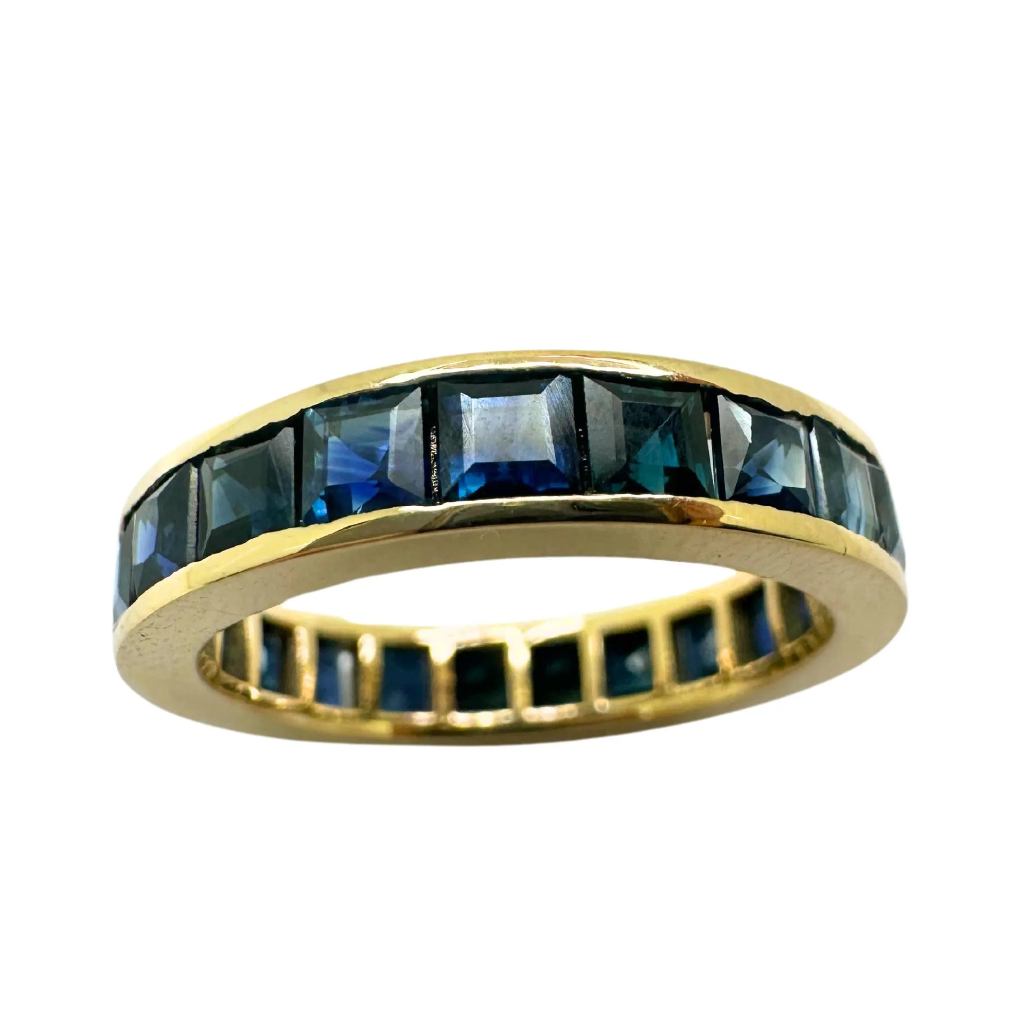 14K Sapphire Eternity Band