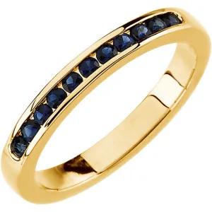 14k Yellow Gold Anniversary Band, Size 6