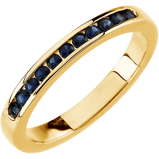 14k Yellow Gold Anniversary Band, Size 7