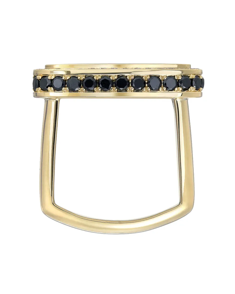 14k Yellow Gold Magic Diamond Signet Ring