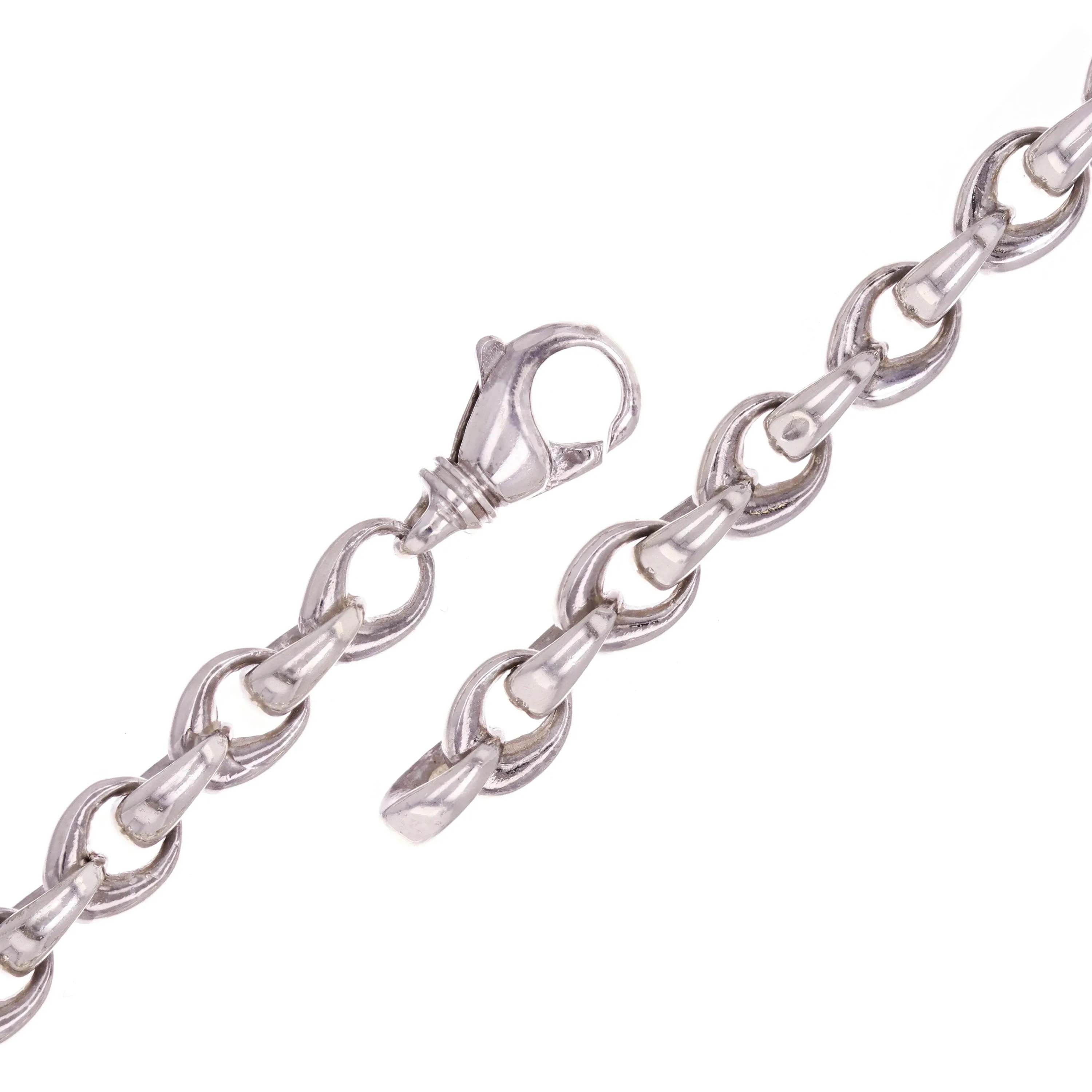 14k Yellow White or Rose Gold Handmade Fashion Link Bracelet 7" - 9" 8.4mm