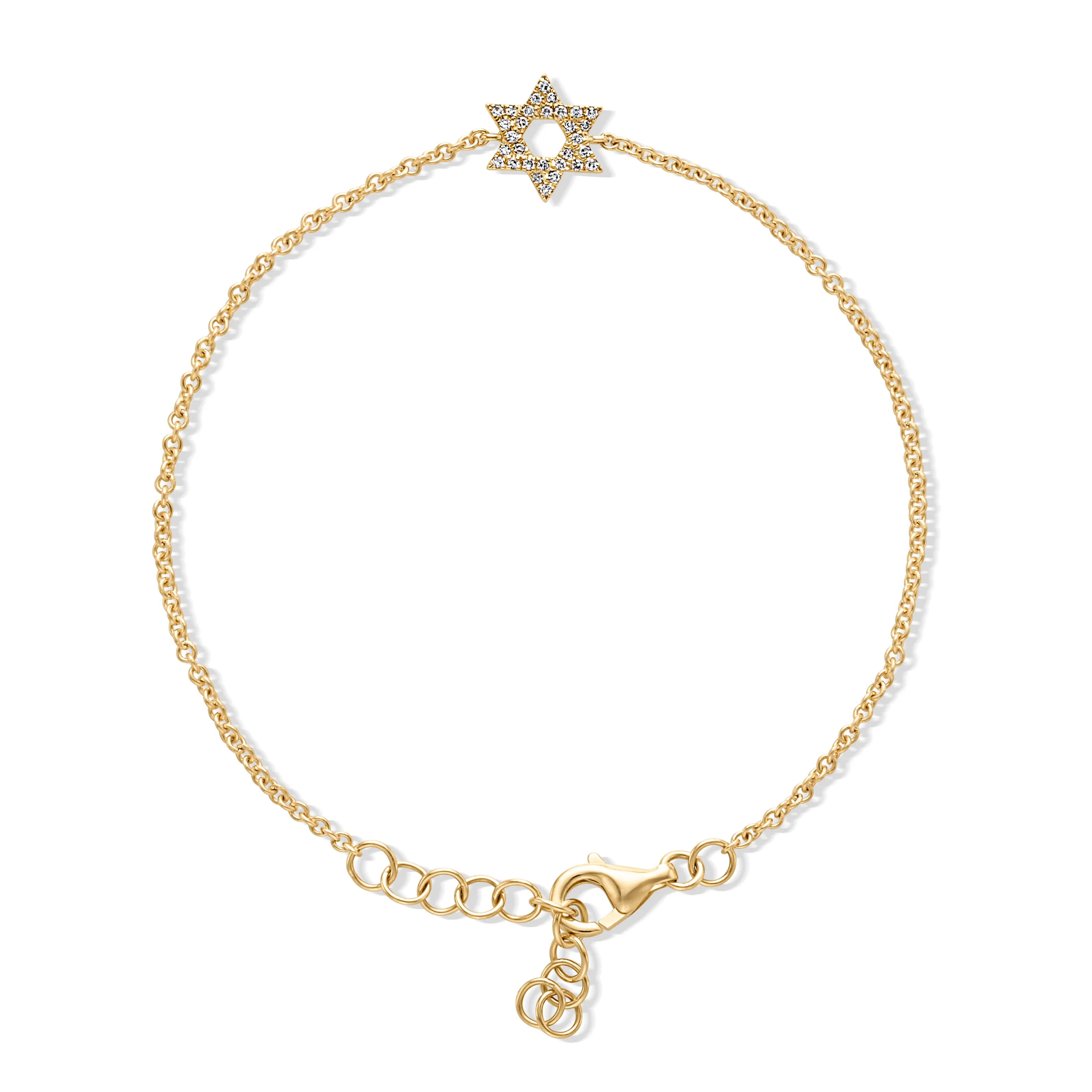 14KY Star of David Bracelet