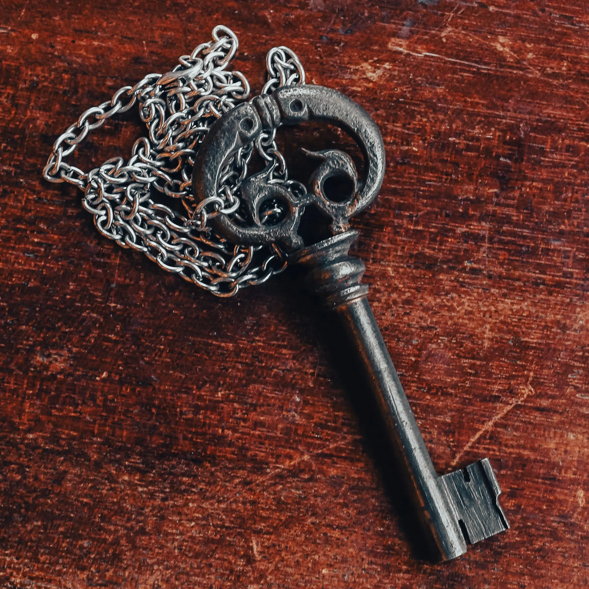 17th Century Dolphins Kissing Key Pendant