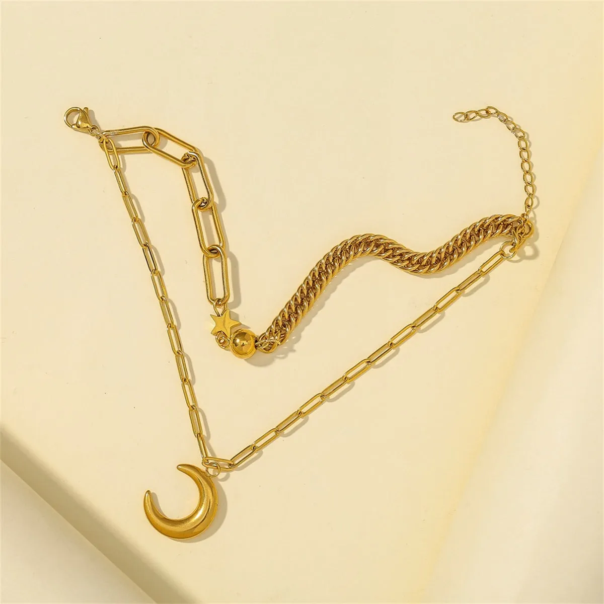 18K Gold-Plated Celestial Layered Bracelet
