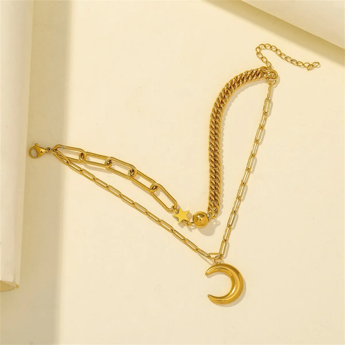 18K Gold-Plated Celestial Layered Bracelet