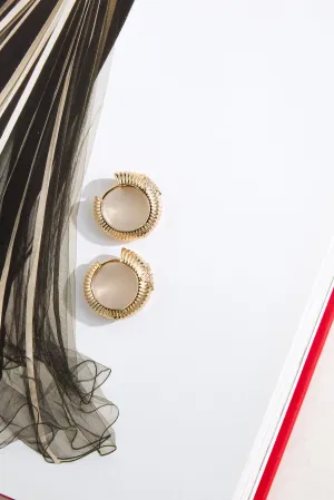 18k Gold Plated Emily Loves Hoop Earrings Gold