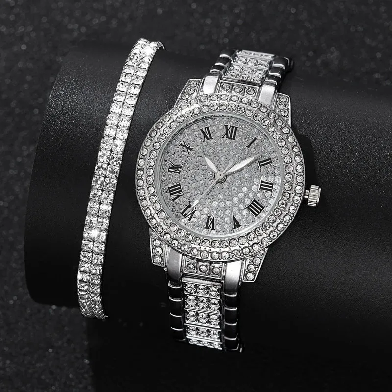 18K Platinum Watch Set