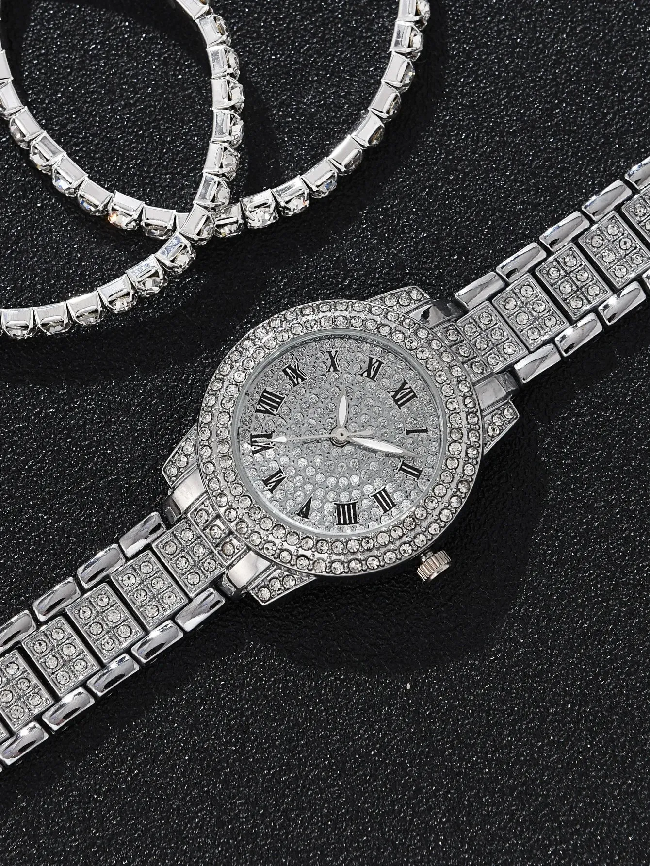 18K Platinum Watch Set