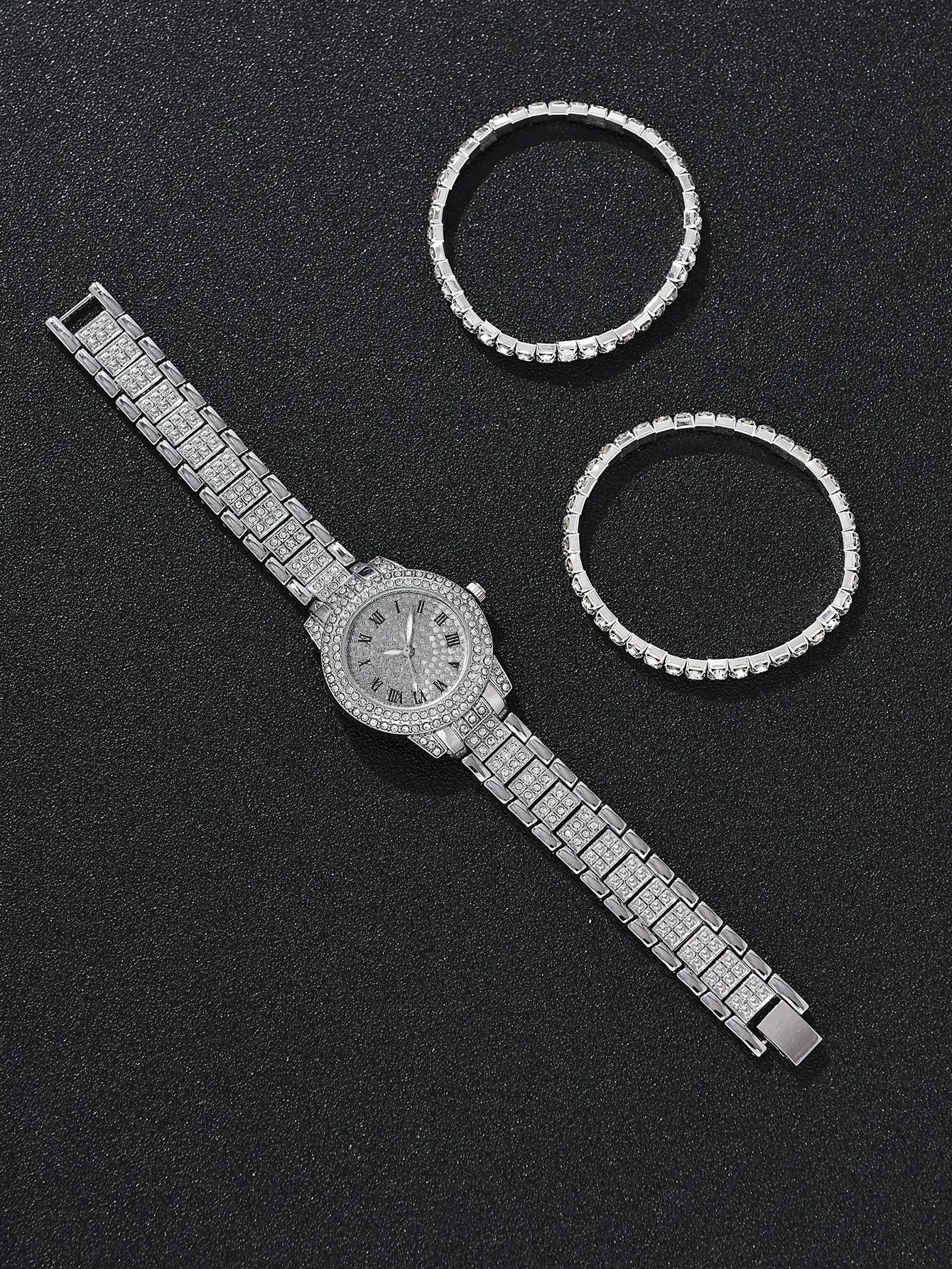 18K Platinum Watch Set