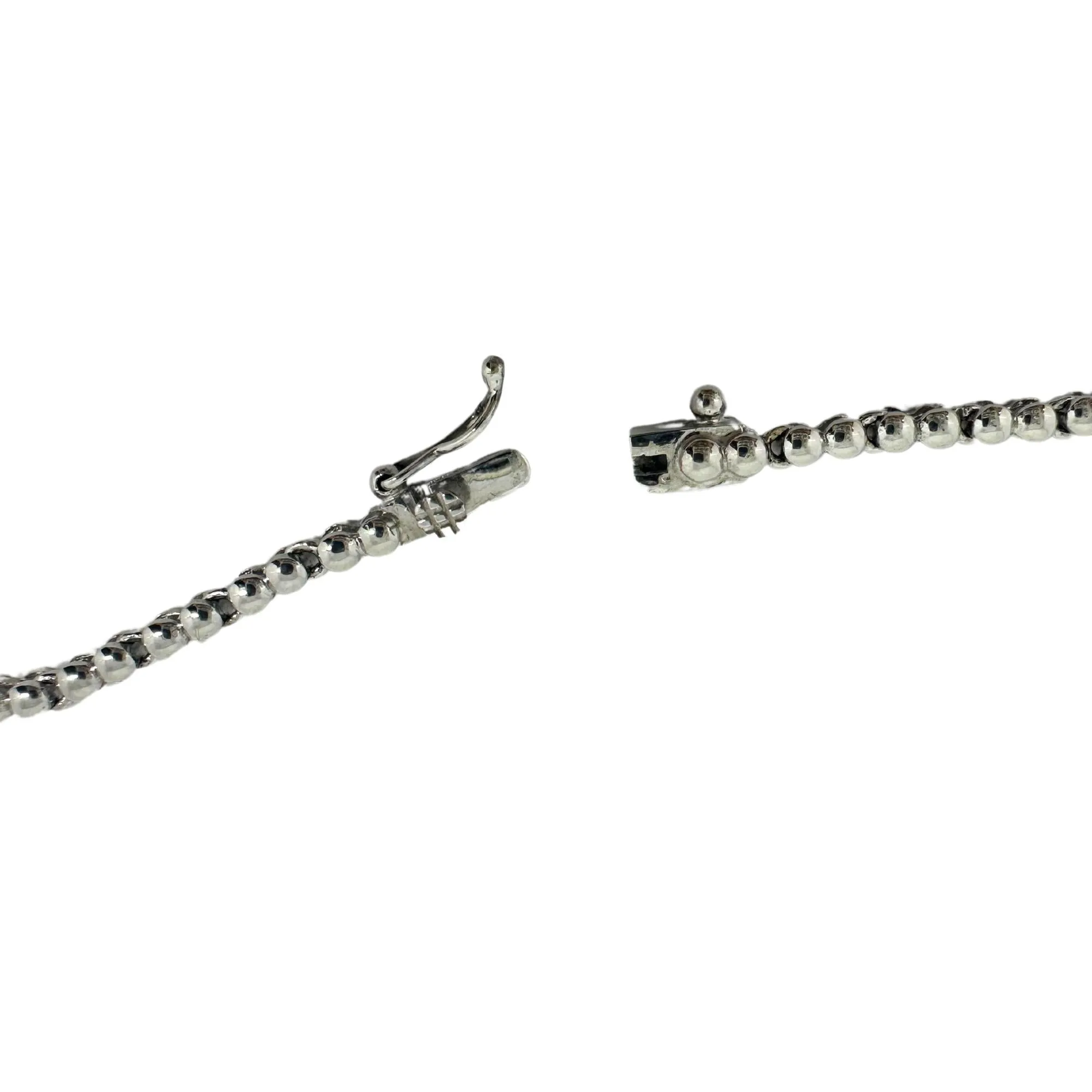 18K White Gold Diamond and Oval Ruby Necklace
