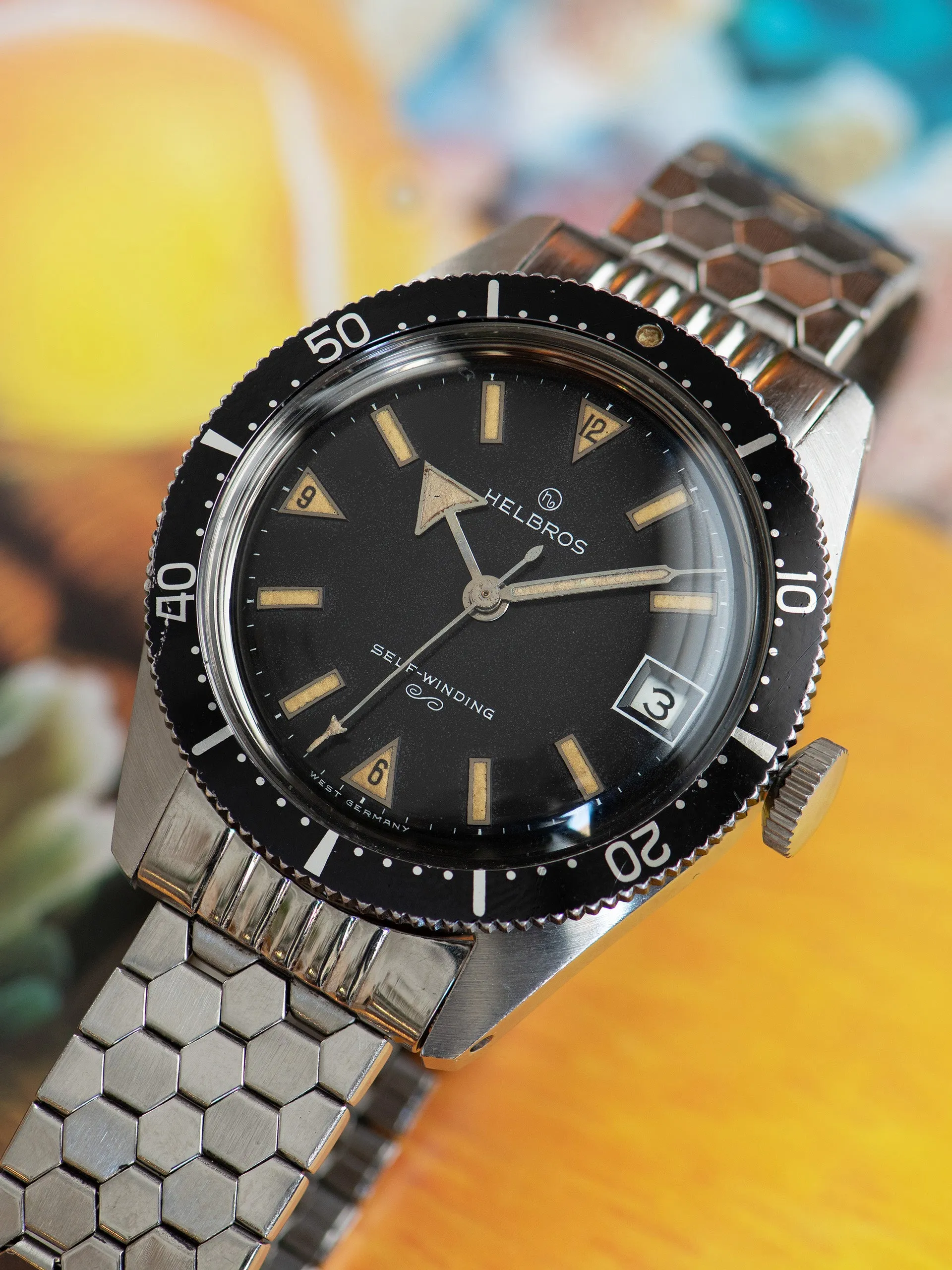 1960s Helbros Automatic Skin Diver